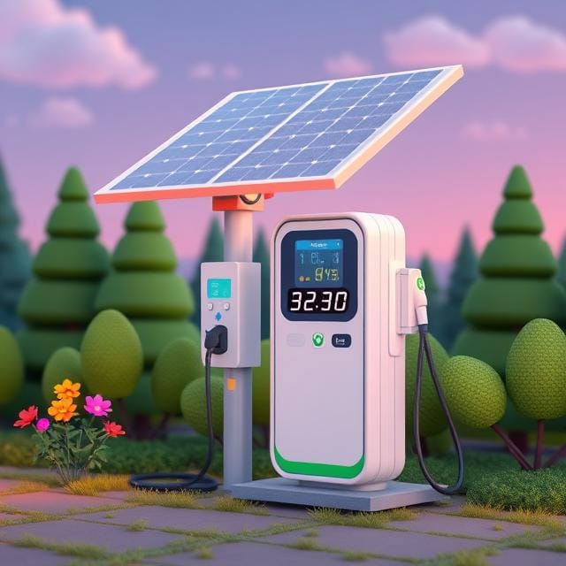 Solar-Powered and Off-Grid Charging Stations